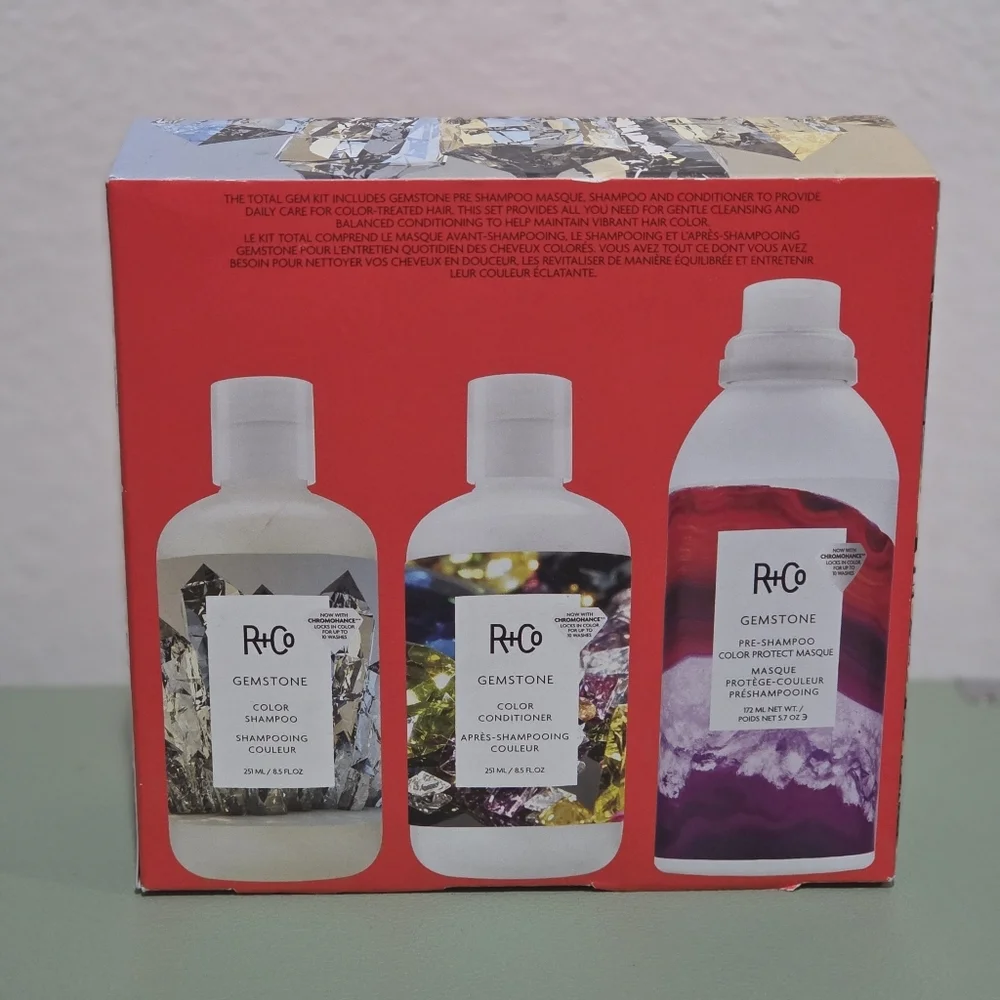 R+Co Total Gem 3pc Kit (Gemstone Shampoo + Conditioner + Pre-Shampoo)